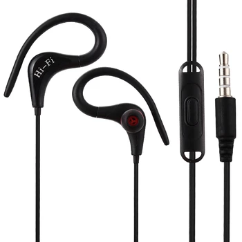 Orelha-hook sports Fones de ouvido Super Bass Fone de ouvido Estéreo hi-fi Fone de ouvido Com Microfone para Telefone Celular para Xiaomi iphone