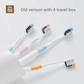 Original Doutor B Bass Método de escova de Dente 4 Cores/set Incluem Viagens Caixa DR. BEI Profunda Limpeza da Escova de dentes