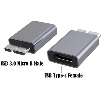 OTG Micro-B USB 3.0 Adaptador de Transferência de Dados do Adaptador Tipo C Fêmea para Micro B Masculino HDD SSD Sata Conversor de Unidade de Disco Rígido 1