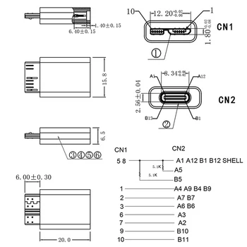 OTG Micro-B USB 3.0 Adaptador de Transferência de Dados do Adaptador Tipo C Fêmea para Micro B Masculino HDD SSD Sata Conversor de Unidade de Disco Rígido 4