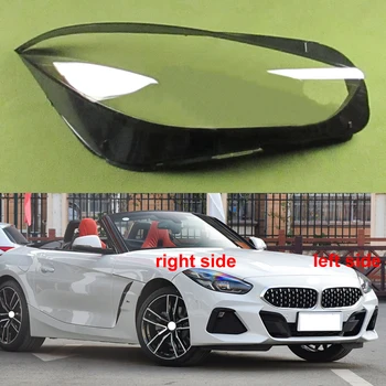 Para o BMW Z4 2019 2020 2021 2022 Farol Tampa Transparente da Máscara Abajur da Lâmpada de Farol de Shell de Plexiglass Substituir a Lente Original