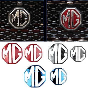 Para o MG 6 MG ZS Traseira do Carro Adesivos Grade Dianteira Interstício Emblema Decalques Estilo Carro de Plástico Auto Decoração Exterior