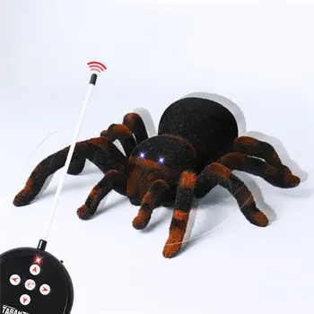 Parede de Escalada Aranha Controle Remoto Brinquedos de Infravermelhos RC Tarantula Garoto de Brinquedo de Presente Simulação Peludos Eletrônico Aranha de Brinquedo Para Crianças Meninos