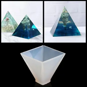 pirâmide Cônica forma de Silicone Artesanato Molde de Resina Decorativos Artesanato DIY Molde de resina epóxi moldes para a fabricação de jóias