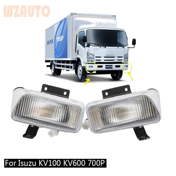 Qingling Caminhão pára-choque Dianteiro luz de Nevoeiro Conjunto da Luz de Nevoeiro Lâmpada da Névoa Para Definir Isuzu 700P ELF KV100 KV600 4HK1