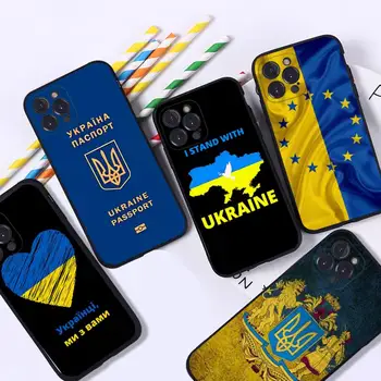 Quente Ucrânia Padrão de Bandeira do Telefone Para o iPhone 8 7 6 6S Plus X SE DE 2020 XR XS 14 11 12 13 Mini Pro Caso de Móveis de Max.