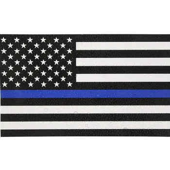 Retangular Azul Vidas Questão de Polícia EUA Americana Fina Linha Azul da Bandeira do Carro Decal Adesivo