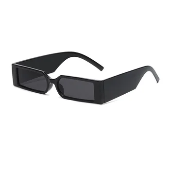 Retângulo Quadro de Moda de Óculos de sol 2021 Hip Hop Designer Vintage Atacado Tons Negros Óculos de Luxo Para Homens E Mulheres UV400