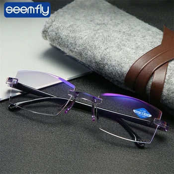seemfly Homens Óculos de Leitura Anti Luz Azul Mulheres sem aro míope, com Presbiopia Óculos Óculos de Dioptria +1.0 1.5 2 2.5 3.0 3.5