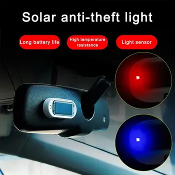 Strobe Sinal de Sistema de Segurança Universal Aviso Flash de Luz LED Lâmpada de Alarme de Carro de Energia Solar Simulação de Falso Anti-roubo de Atenção