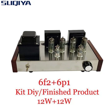 SUQIYA-Áudio 6F2 6P1 VacuumTube Amplificador Diy Kit hi-fi Classe de Um Amplificador de Áudio de Alta Potência de 12w*2 Push-Pull Tube Amp de 2 Canais