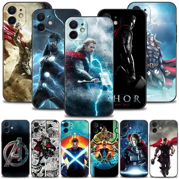 Thor os Vingadores Marvel caixa do Telefone do Silicone Para o iPhone 14 13 12 11 Pro Max Mini XS X XR 7 8 6 6S Mais Fina, Soft Shell Capa Casos