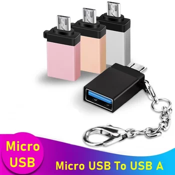 Tongdaytech Micro USB do Adaptador OTG Micro USB Macho para USB Fêmea OTG Conversor Com Chaveiro Para Dispositivos Android da Samsung, Huawei