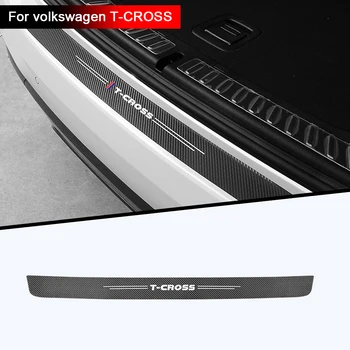 Tronco de carro adesivo de fibra de carbono textura decoração de proteção modificação Para o cruz-T TCROSS T CROSS Acessórios Auto