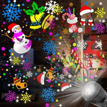 UE/EUA/UK/AU Ficha de Natal Laser de DIODO emissor de Luz do Projetor Lâmpada de Projeção de Navidad de Natal Decoração Interior Paisagem Decoração de Natal