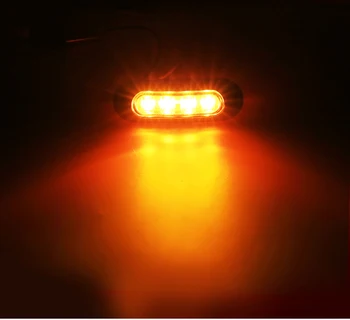 Urbanroad 1pcs 12V 24V Caminhão LED Luzes de presença Laterais da Cauda Lâmpada de Carro Caminhão de Reboque Traseiro Luz para a Caravana de Luz de Estacionamento com Parafuso 4