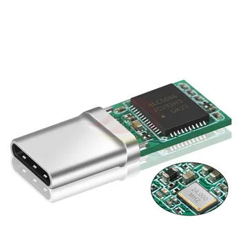 USB C Conector Tipo-C Carregar Velas Com PCB Chip 312bit 384khz USB-C Adaptador Macho DIY Solda Para 2.5/3.5/4.4 mm Fone de ouvido Plug