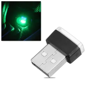 USB Mini do Carro do DIODO emissor de Luz Auto Atmosfera Interior a Luz Ambiente Decorativo Lâmpada de Néon Atmosfera de Luz Ambiente