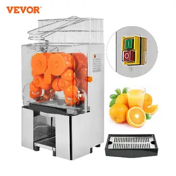 VEVOR 22-30 Pcs/Min Elétrica Espremedor de Laranja Suco de Frutas Maker Juicer Máquina de Imprensa de Bebida para Loja, Restaurante, Bar Uso Comercial