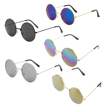 Vintage Rodada de Óculos de Sol da Moda Doces Vintage Rodada Espelho de Óculos de sol UV 400