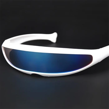 X Laser de Um Lentes de Óculos Soldado do Futuro Snelle Planga Óculos de sol feminino masculino Legal Robôs do Espaço Óculos da Moda Colorida UV400 Y59