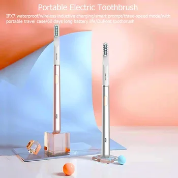 Xiaomi Sonic Escova de dentes Elétrica Indutivo Escova de dentes Recarregável IPX7 Impermeável Clareamento Automática Escova de dentes