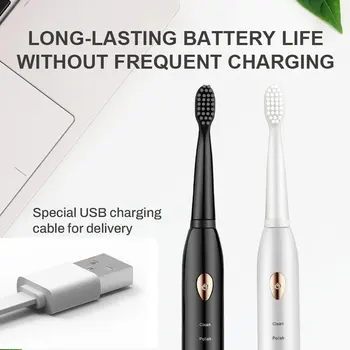 Xiaomi Sonic Escova de dentes Elétrica ultra-Sônica Automática Vibrador USB Charge de Clareamento de Dentes Escova de IPX7 Impermeável Escovas de Dente 1