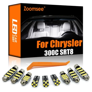 Zoomsee Interior LED Kit Luz Para a Chrysler 300 300C SRT8 SRT-8 SRT 2005-2013 2014 2015 2016 2017 2018 Lâmpada de Carro Cúpula Mapa Canbus