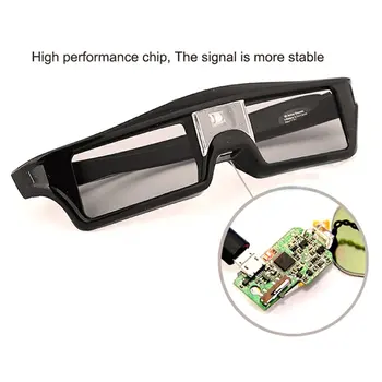 Óculos de Obturação activa 3D para Porca para Samsung SSG-5100GB de Substituição Sony Panasonic TV Epson RF Óculos 3D ELPGS03 Óculos 3D TV 1